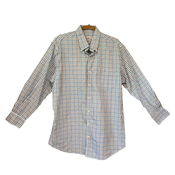 Peter Millar Men’s Striped Button Up Classic Nanoluxe Shirt - Picture 8 of 13